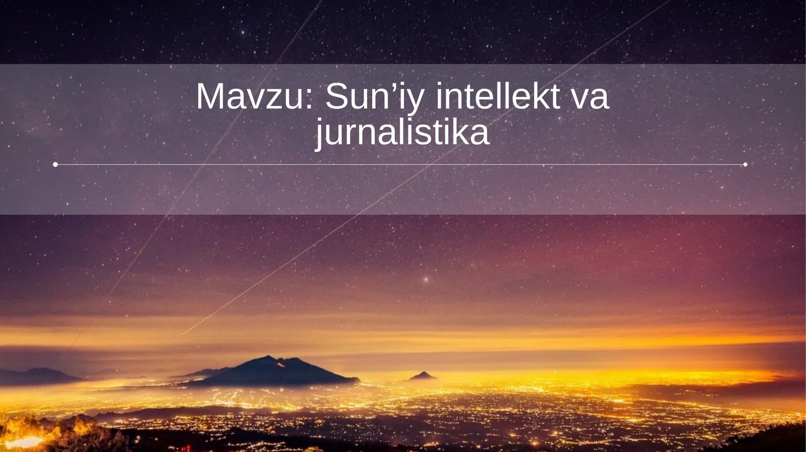 Sun’iy intellekt va jurnalistika