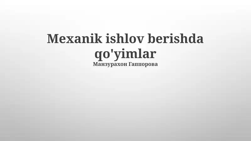 Nafaqalar turlari va ta'riflari