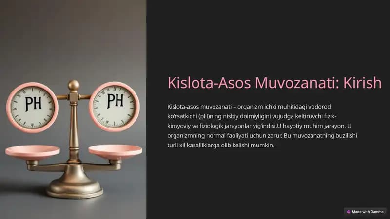 Kislota-Asos Muvozanati