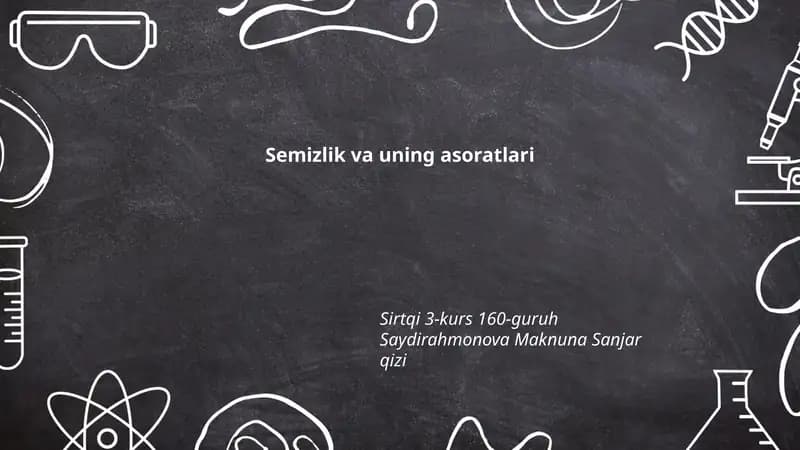 Semizlik va uning asoratlari