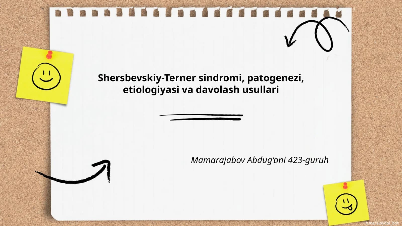 Shersbevskiy-Terner sindromi, patogenezi, etiologiyasi va davolash usullari