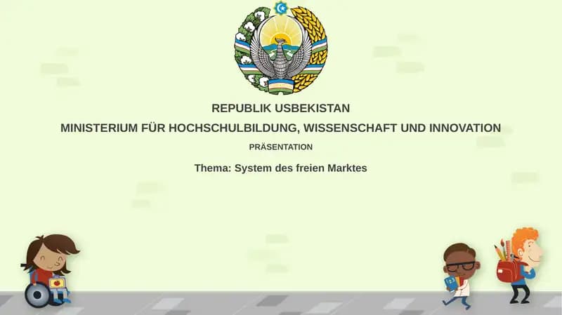System des freien Marktes