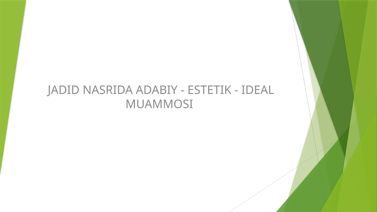 Badiiy Estetik Ideal