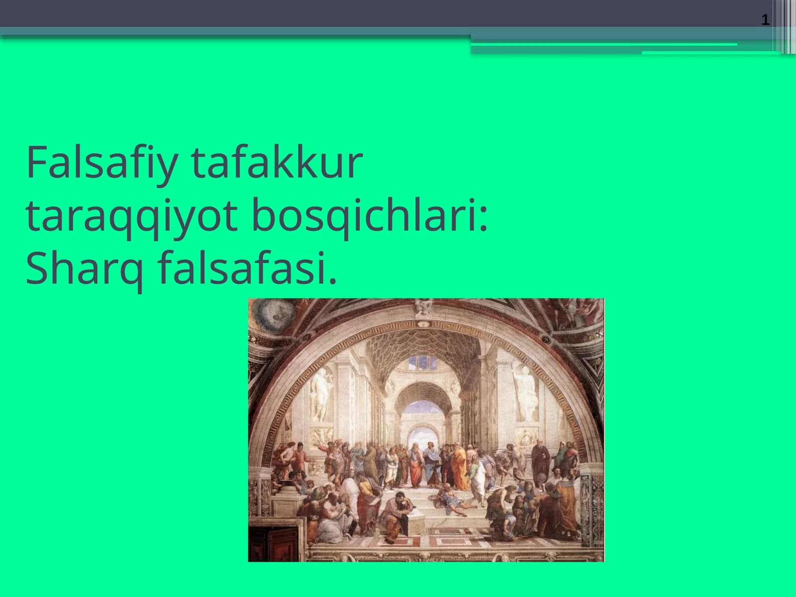 Falsafiy tafakkur taraqqiyot bosqichlari: Sharq falsafasi