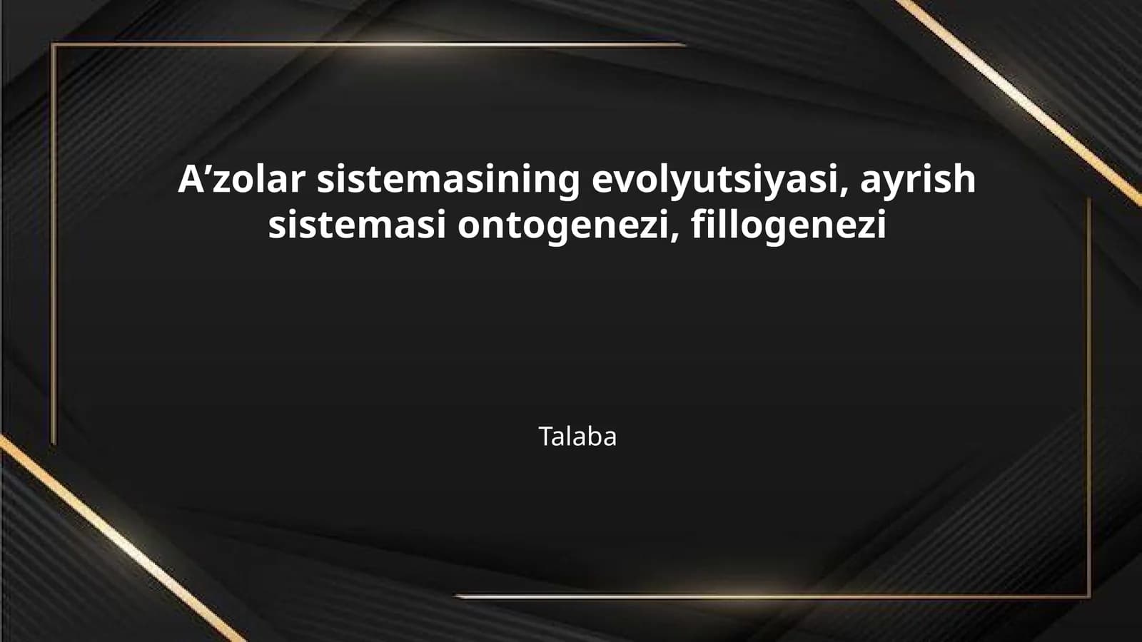 Aʼzolar sistemasining evolyutsiyasi, ayrish sistemasi ontogenezi, fillogenezi