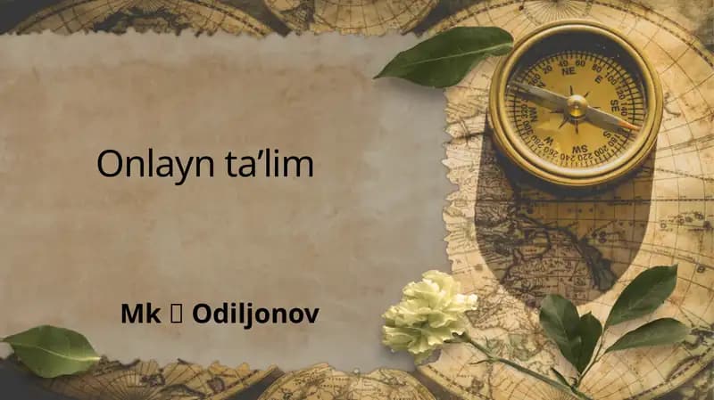 Onlayn Ta'lim