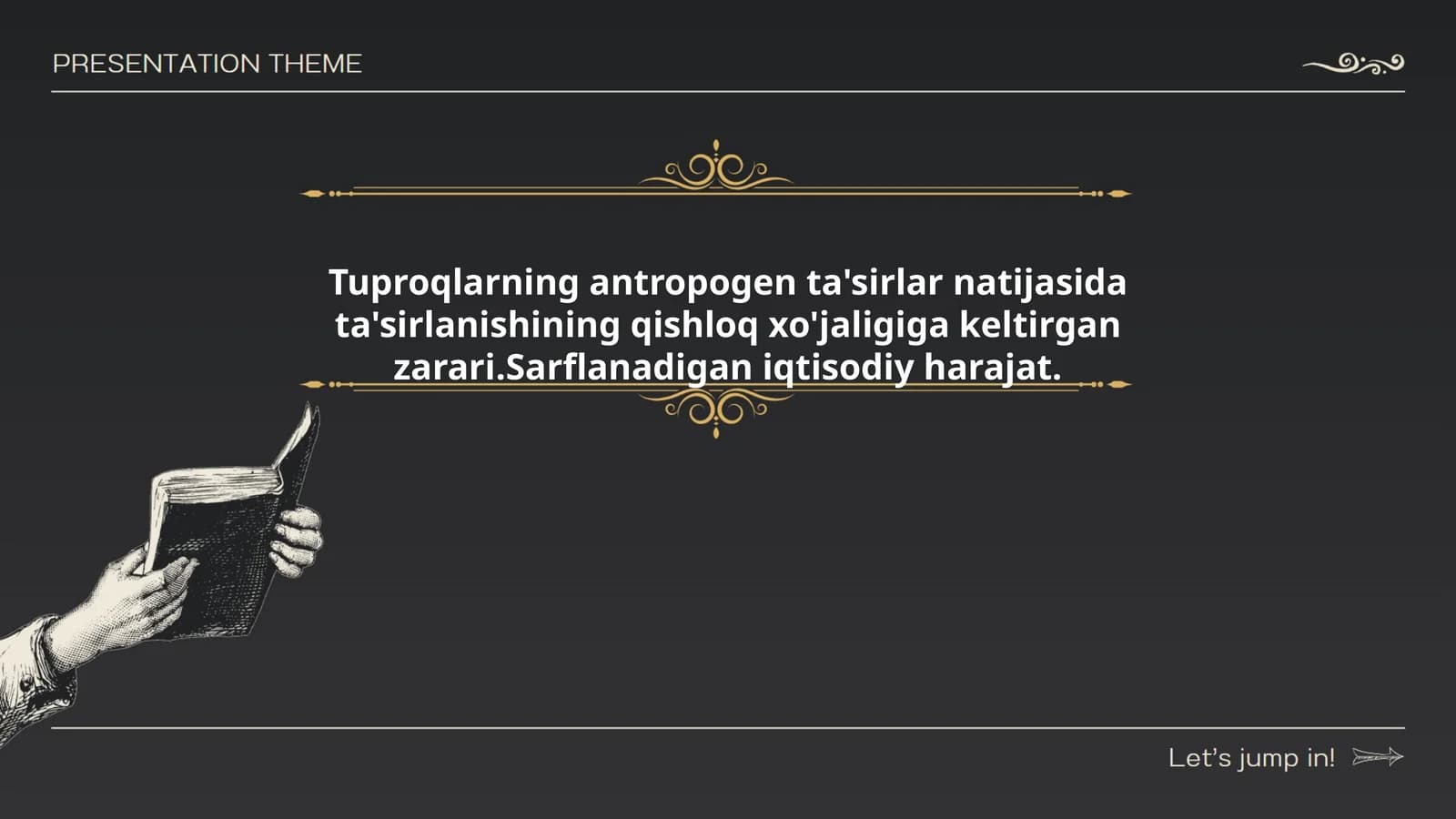 Tuproqlarning antropogen ta'sirlar natijasida keltirgan zarar