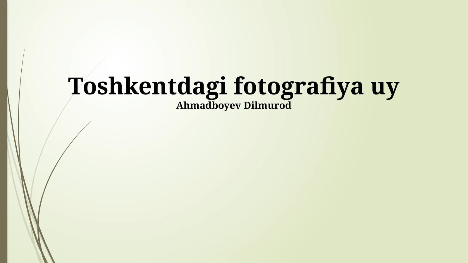 Toshkent Fotografiя Uyi: Tarix va Rivojlanish