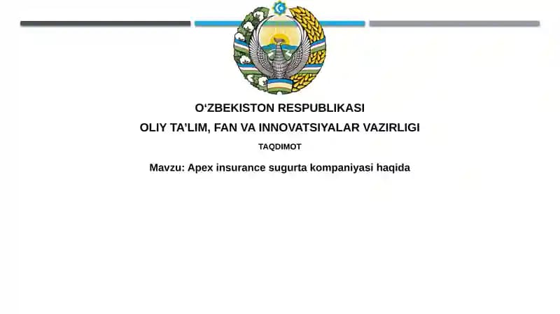 Apex insurancesugurtakompaniyasi