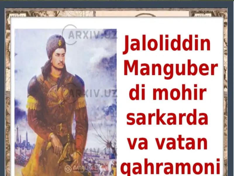Jaloliddin Manguberdi vatanparvar qahramon