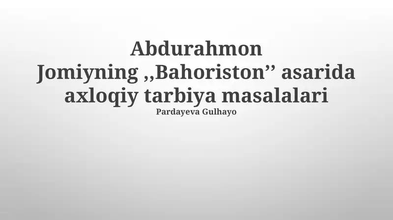 Bahoriston