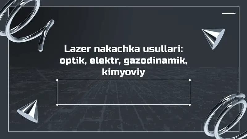 Lazer nakash usullari