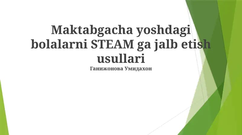 Kichik O'quvchilar Uchun Dasturlash