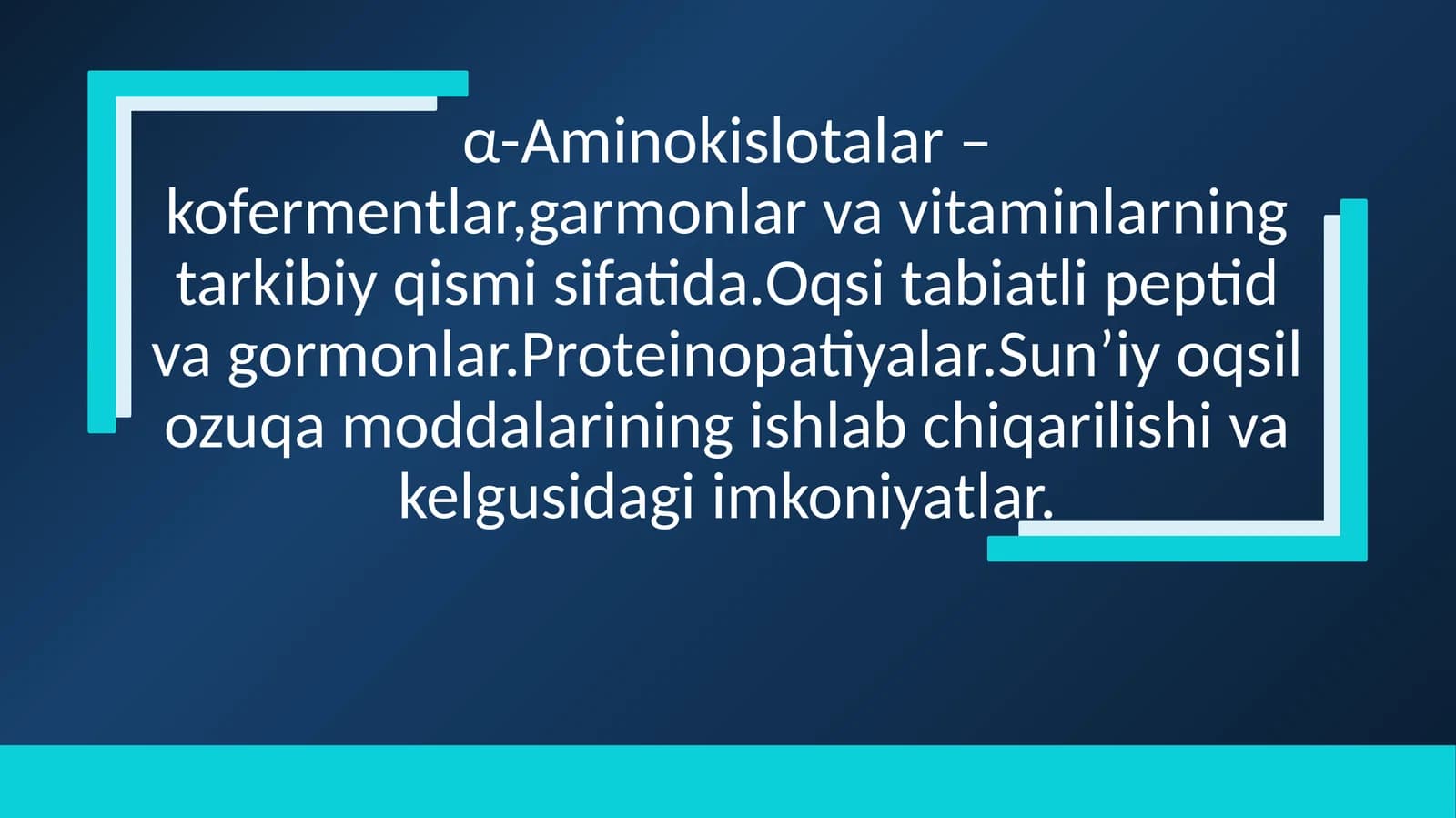 α-Aminokislotalar