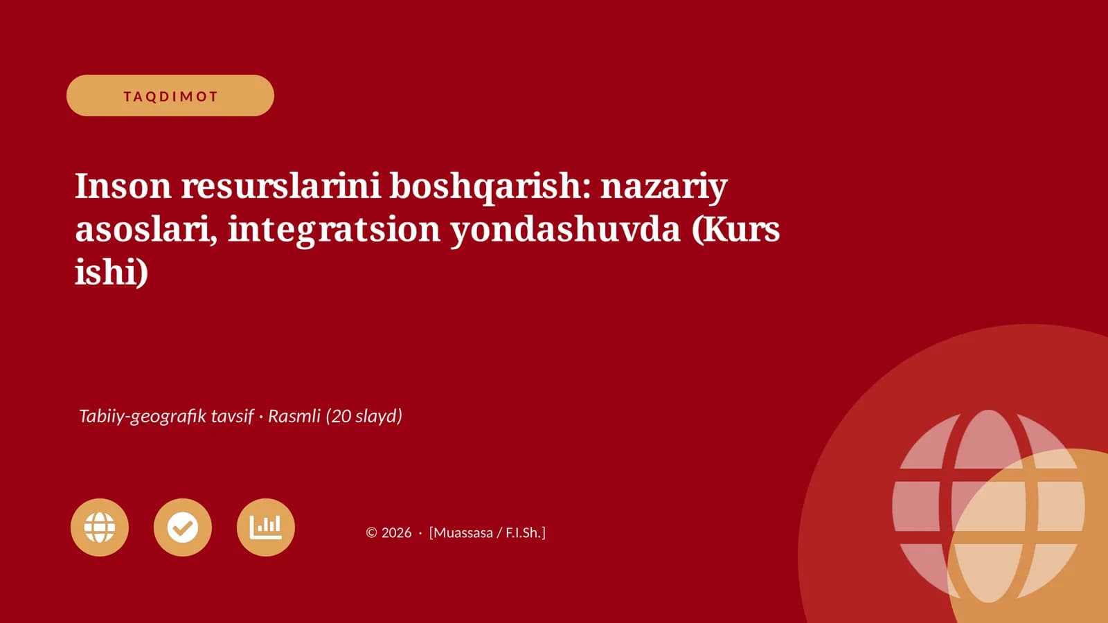 Inson resurslarini boshqarish: nazariy asoslari, integratsion yondashuvda (Kurs ishi)