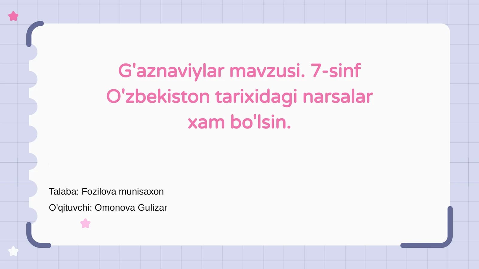 G'aznaviylar mavzusi