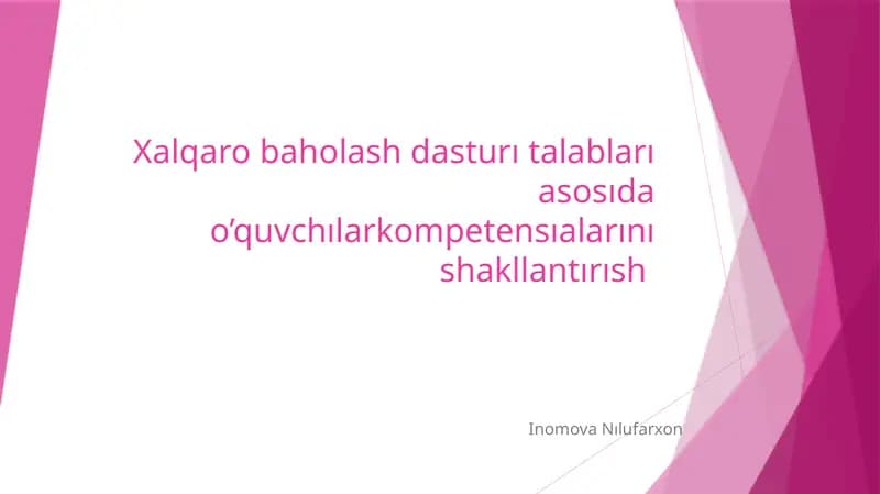 Xalqaro baholash dasturi