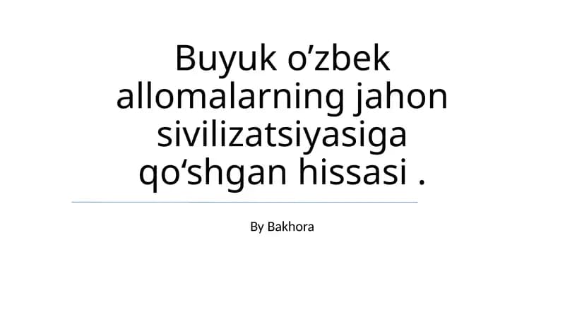 Sahih al-Buxoriy