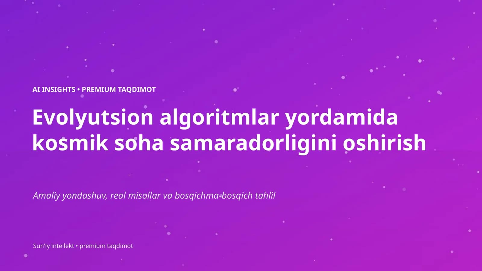 Evolyutsion algoritmlar