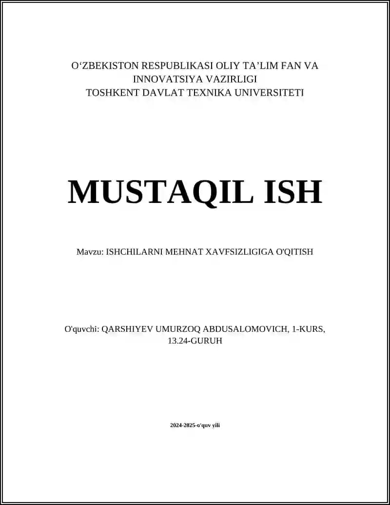 Mehna xavfsizligi