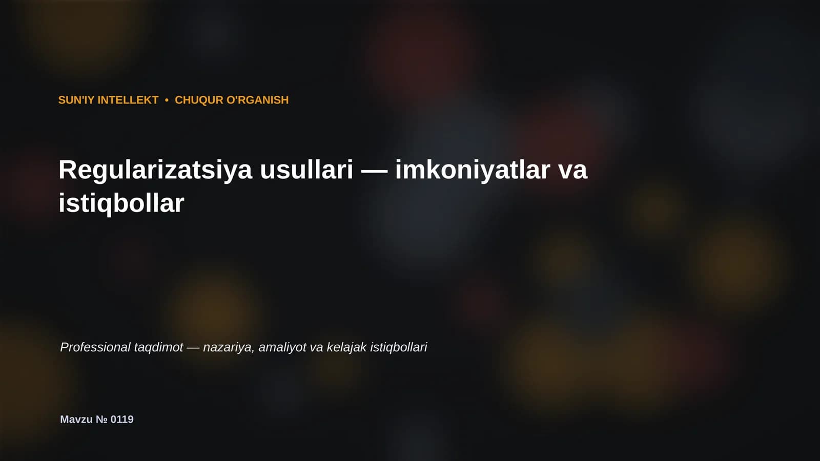 CHUQUR O'RGANISH