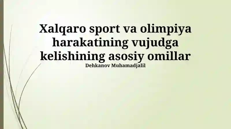 Sovuq urush davri va sport musobaqalari
