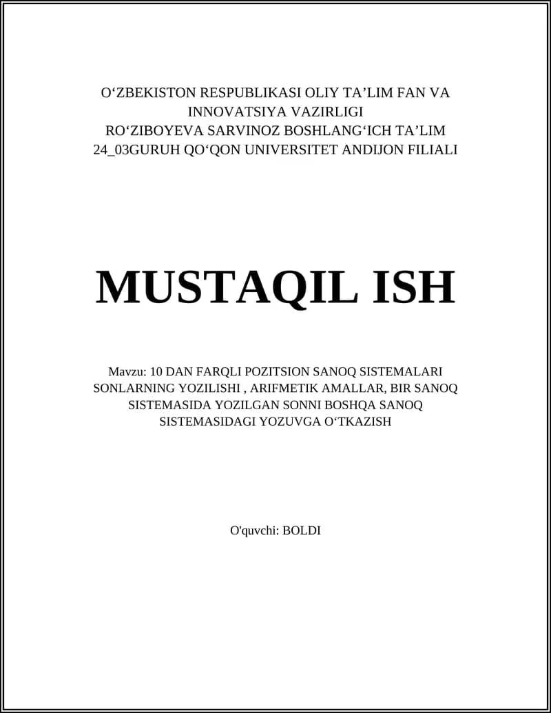 Pozitsion sanoq tizimi