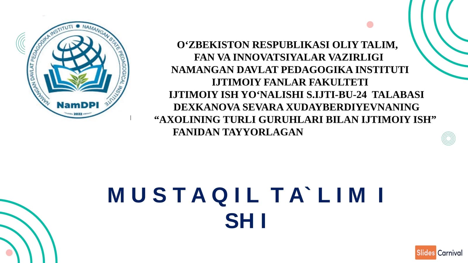 Zo'ravonlik qurboni bo'lgan ayollar va bolalar bilan ijtimoiy reablitatsiya amalga oshirish