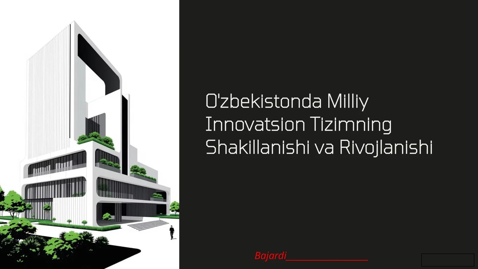 O'zbekistonda Milliy Innovatsion Tizimning Shakillanishi va Rivojlanishi