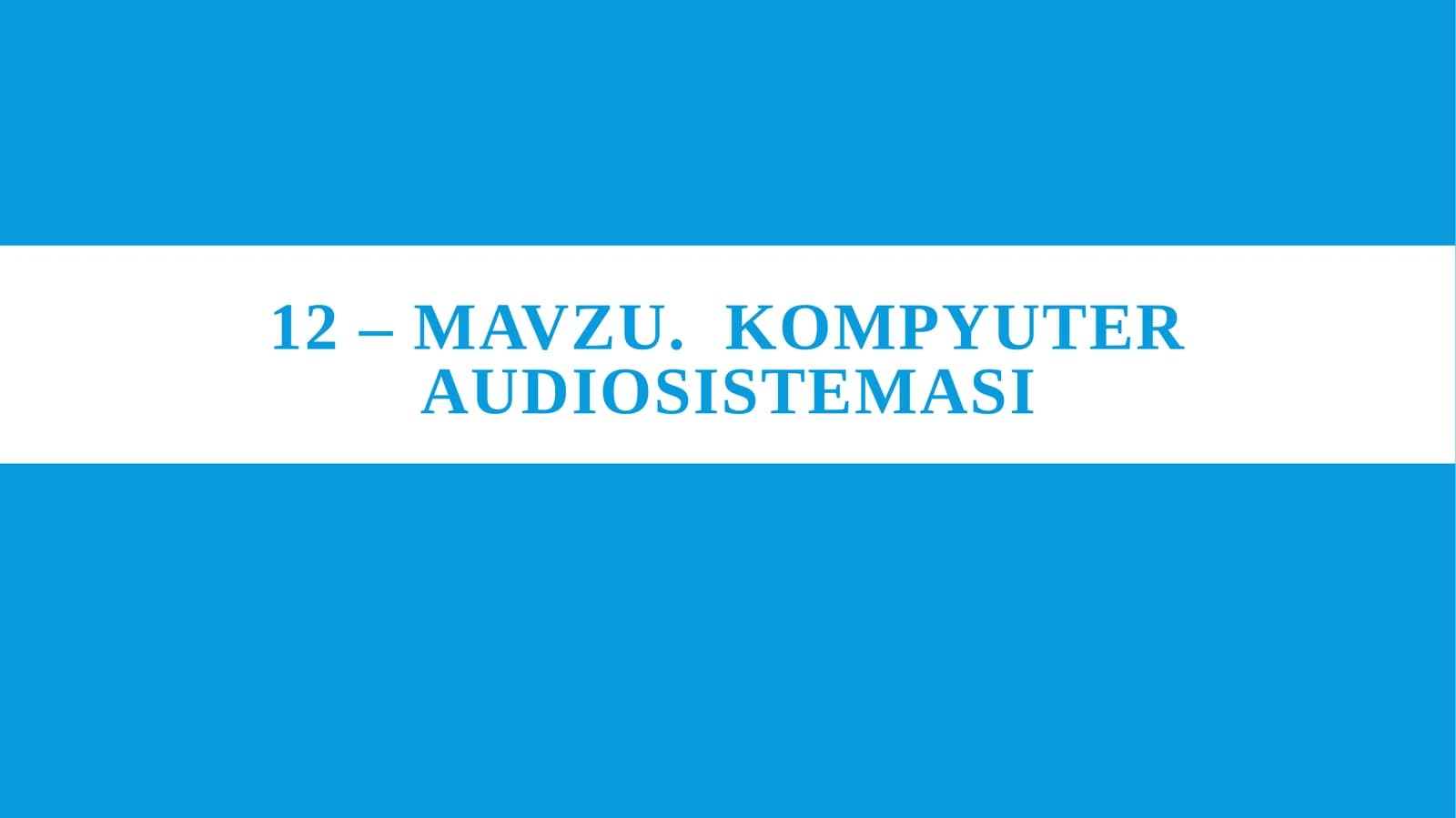 Kompyuter audiosistemasi