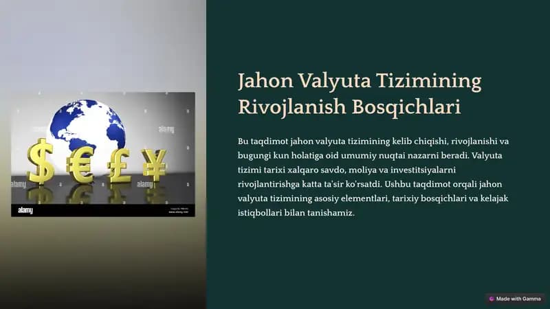Jahon Valyuta Tizimi