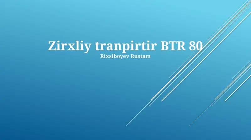 Zirxliy Transporter BTR-80