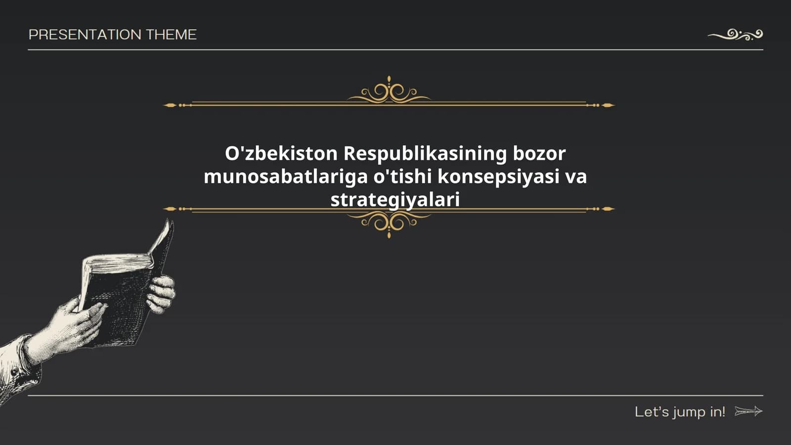 O'zbekiston Respublikasining bozor munosabatlariga o'tishi konsepsiyasi va strategiyalari