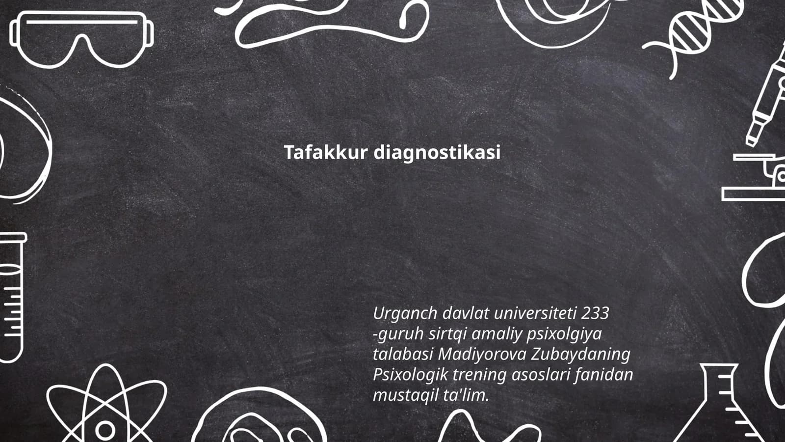 Tafakkur diagnostikasi
