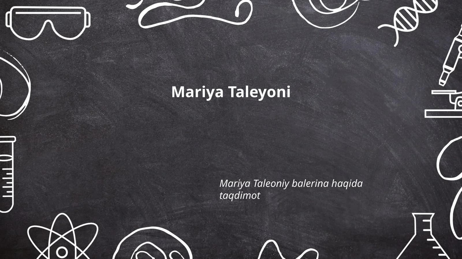 Mariya Taleoniy balerina haqida taqdimot