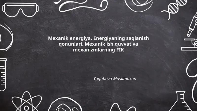 Mexanik energiya