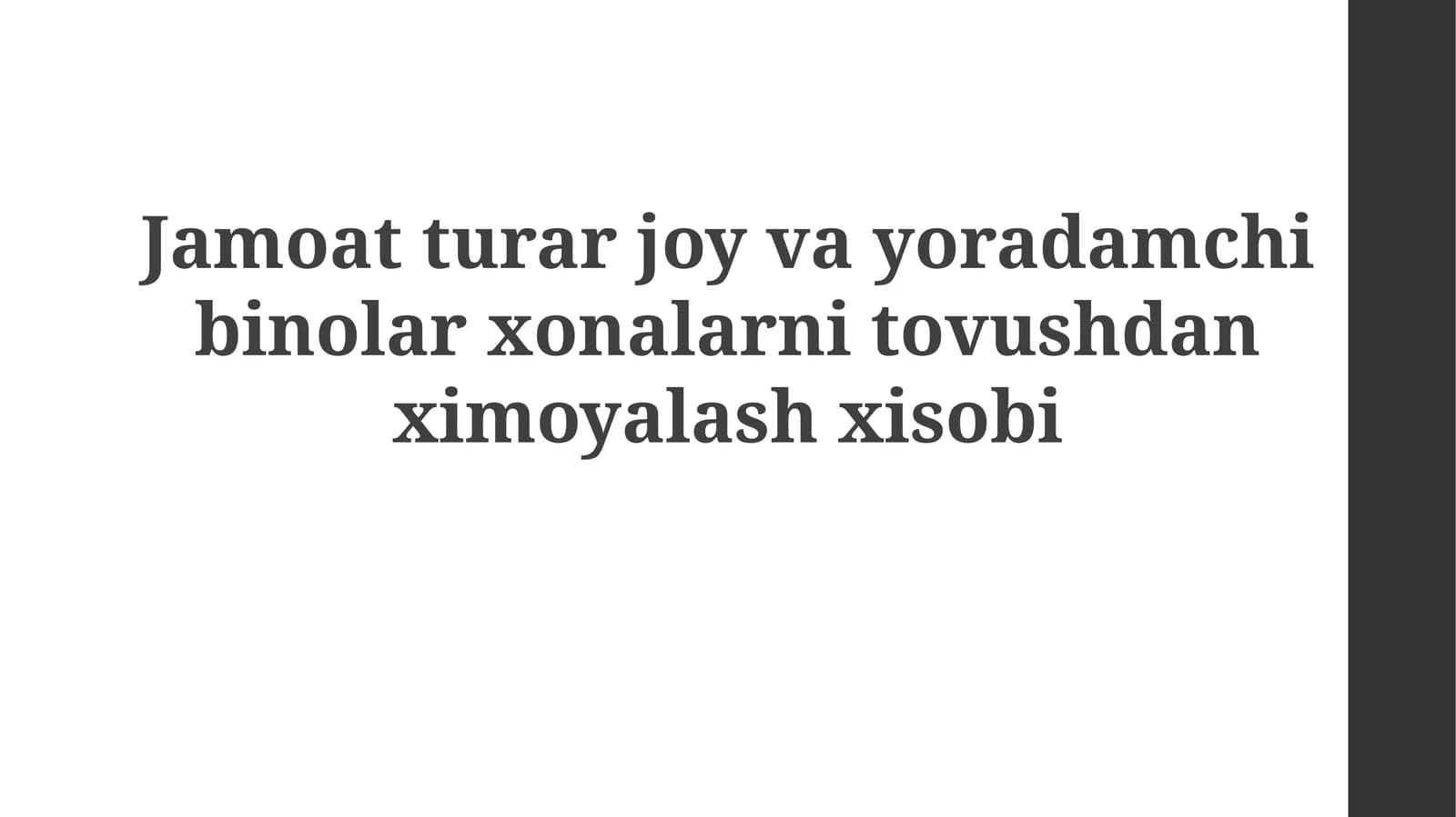 Akustik me'yorlar va shovqin turlari