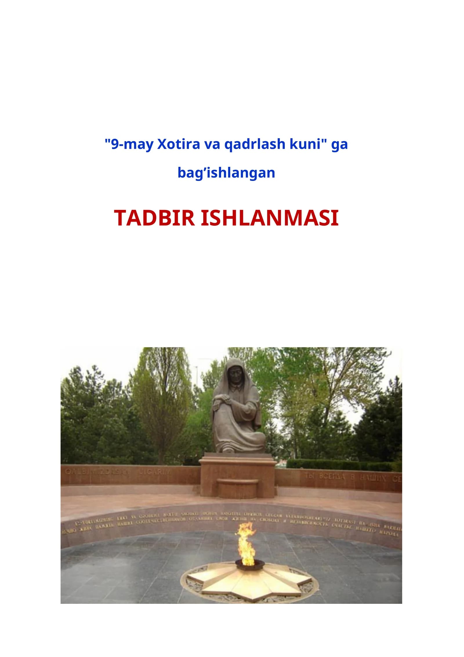 Xotira va qadrlash kuni