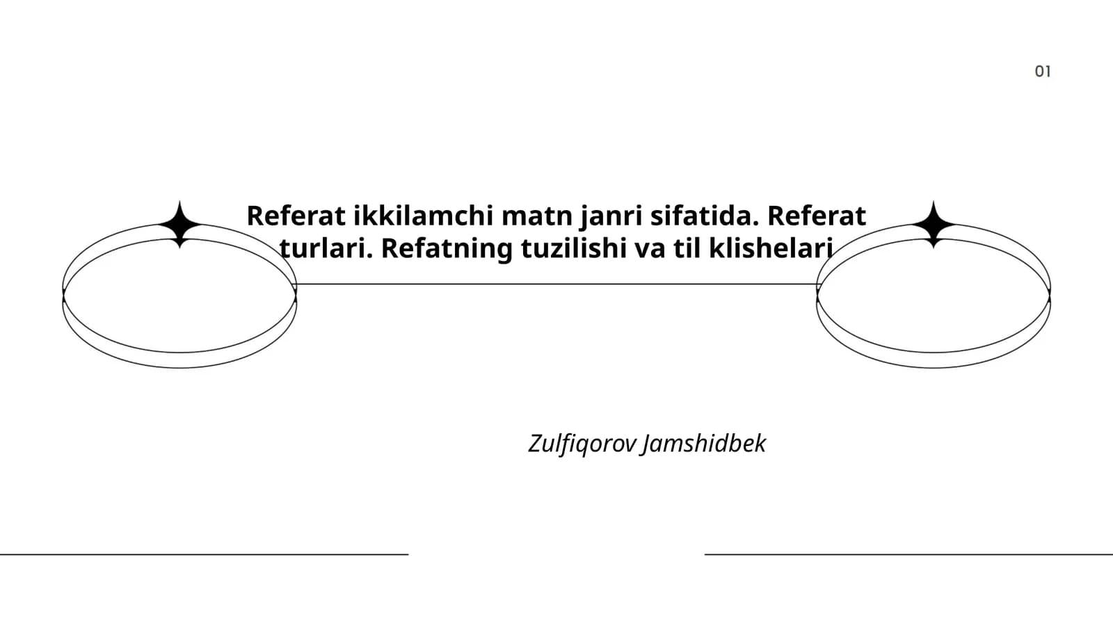 Referat ikkilamchi matn janri sifatida
