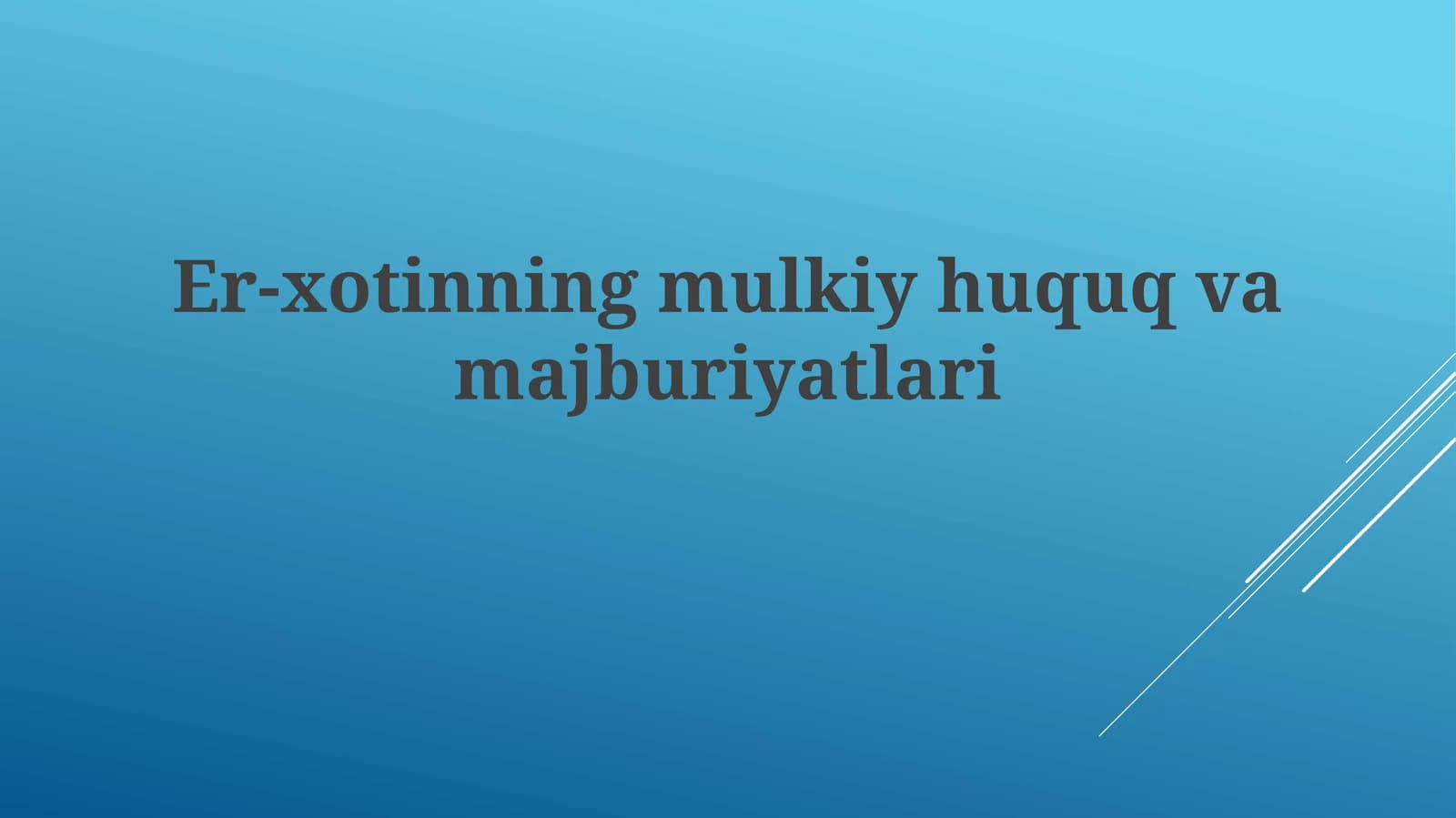 Nikoh shartnomasi tushunchasi va huquqiy asoslari