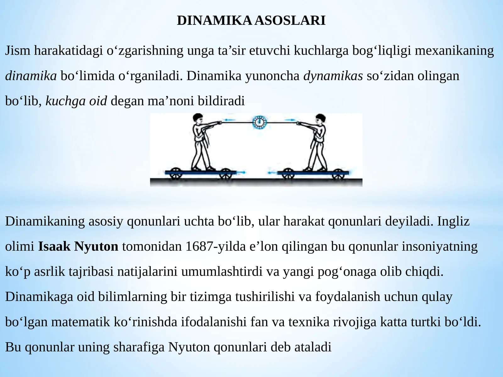 DINAMIKA ASOSLARI