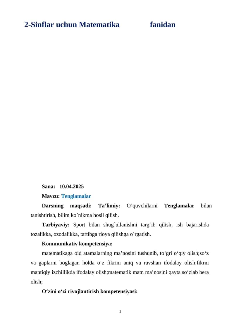 "Ilk qadam" davlat dasturi asosida maktabgacha ta'lim tashkilotlarida faoliyat markazlarida ta'lim