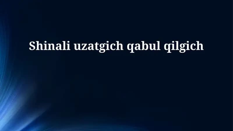 Shinali kengaytma qabul qilgich