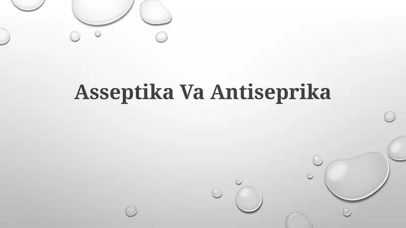 Asseptika VaAntiseprika