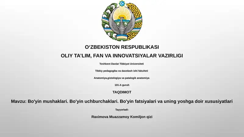Bo'yin mushaklari