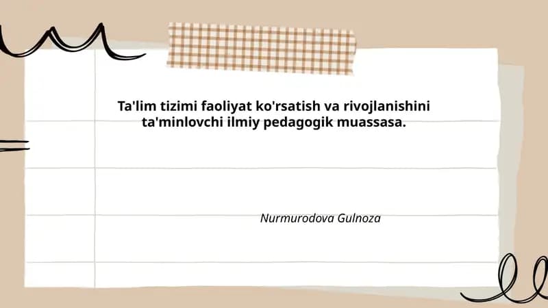 Ilmiy-pedagogik muassasa