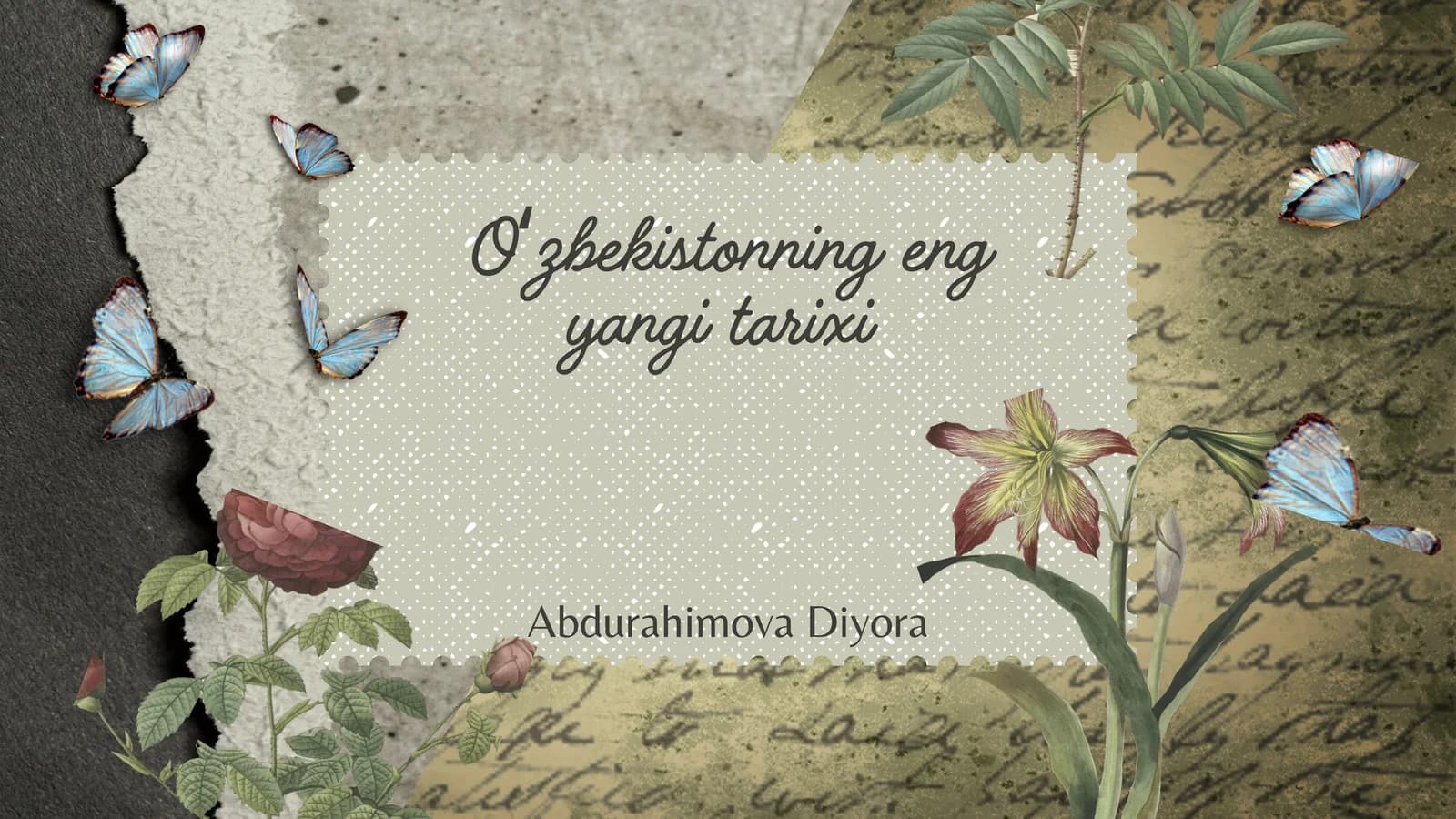 Oʻzbekistonning eng yangi tarixi