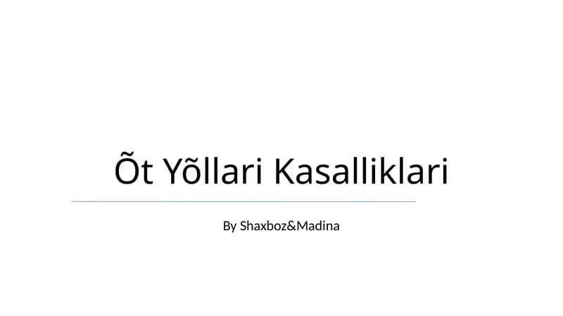 Õt Yõllari Kasalliklari