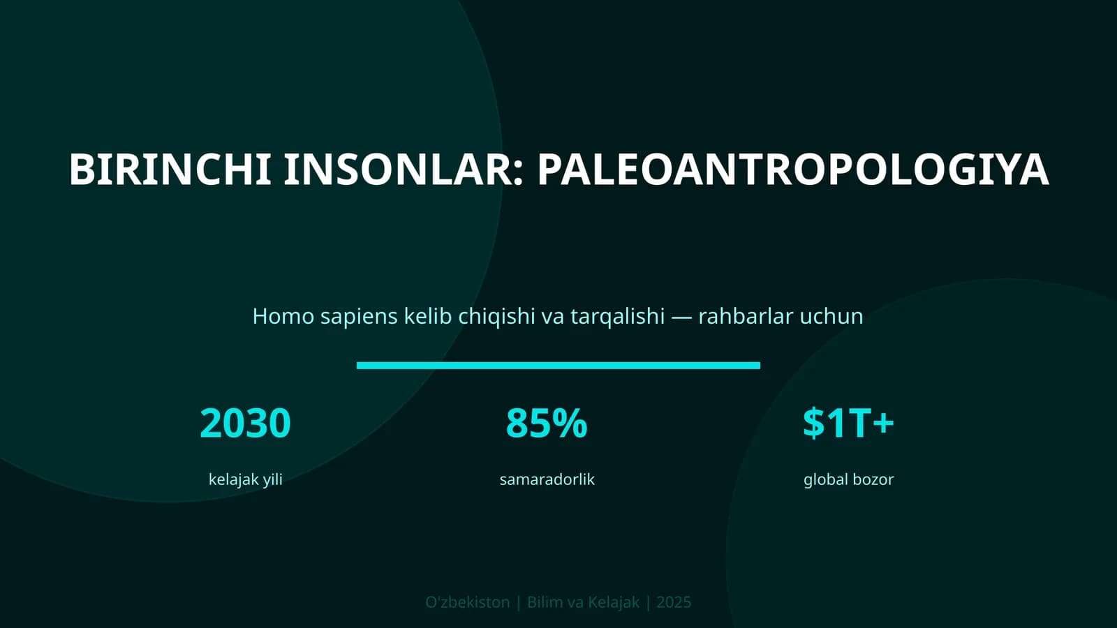 Birinchi insonlar: paleoantropologiya
