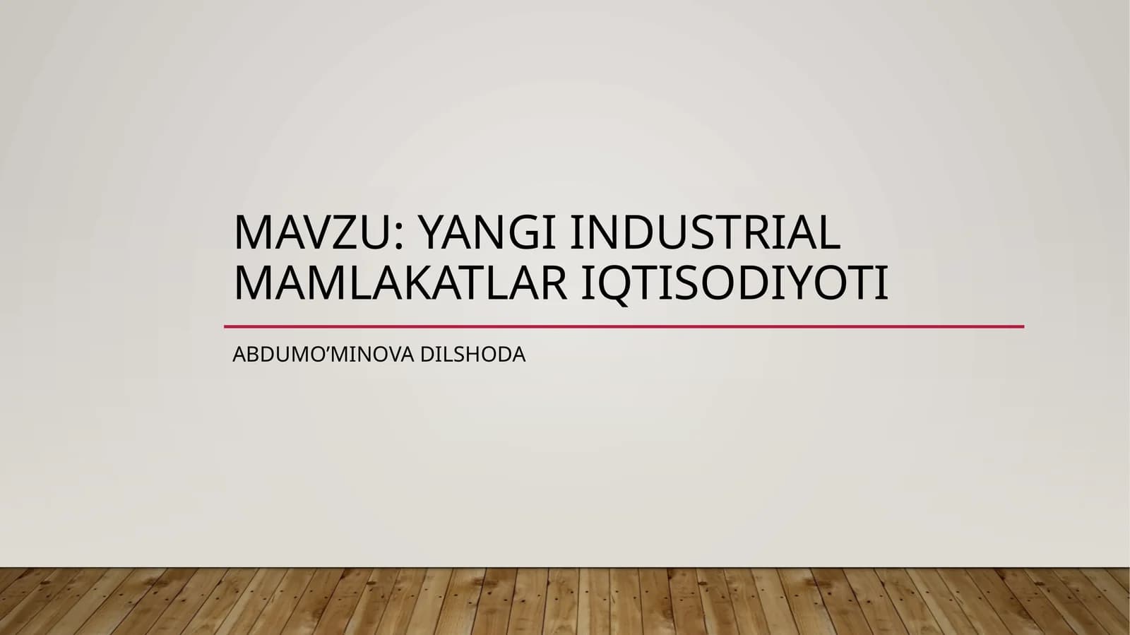 Yangi industrial mamlakatlari iqtisodiyoti